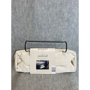 Kirkton House Bedside Organizer Cream‎ Metal Hook Hanging Storage Pockets